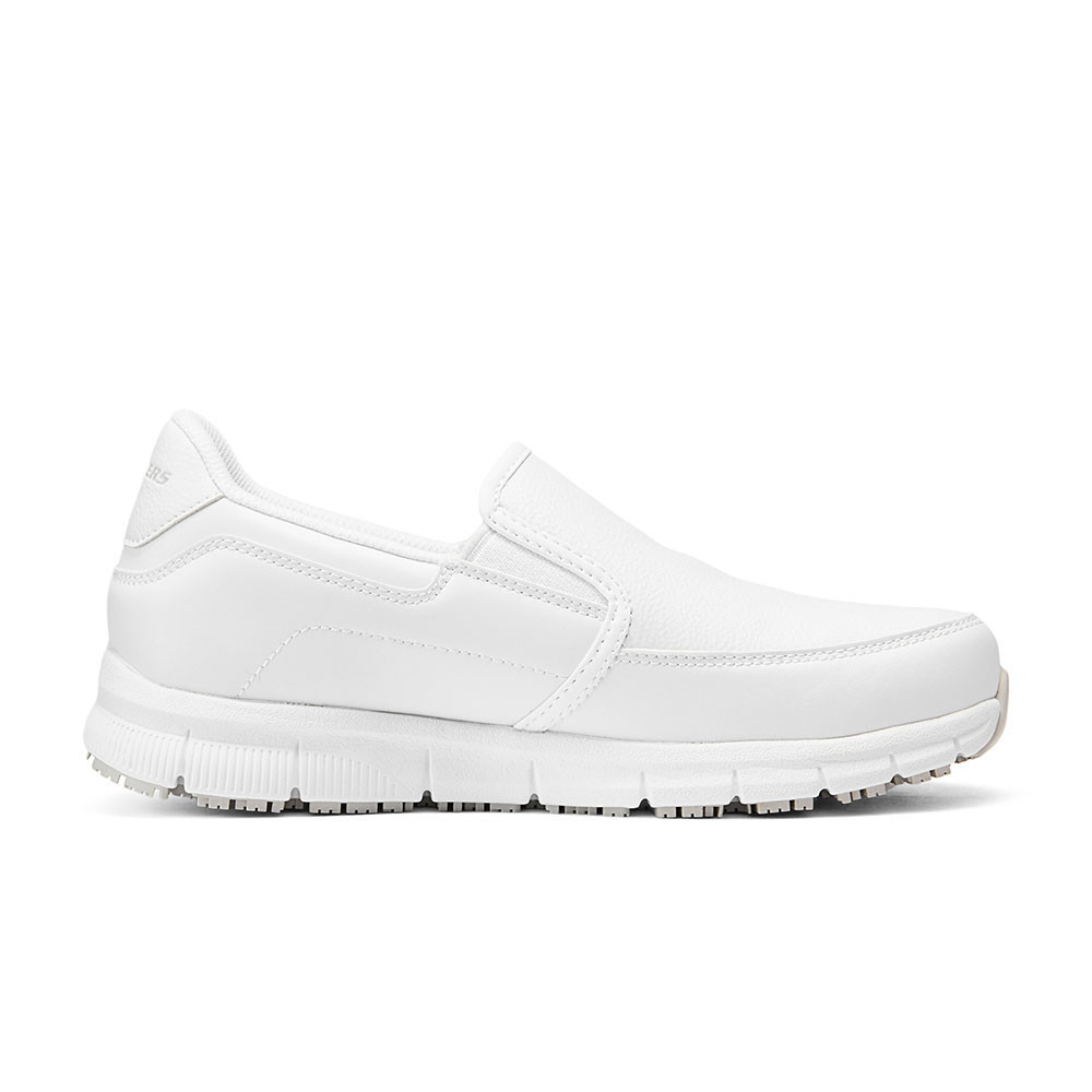 Skechers สเก็ตเชอร์ส รองเท้า ผู้หญิง Work Nampa Shoes - 77236-WHT