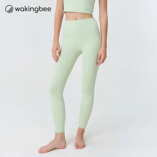 Wakingbee Studio Tights (Celery) เลกกิ้งออกกำลังกาย ผ้าสัมผัสเย็นพิเศษ กระชับ พรางหุ่น ยืดหยุ่นดี กันยูวี