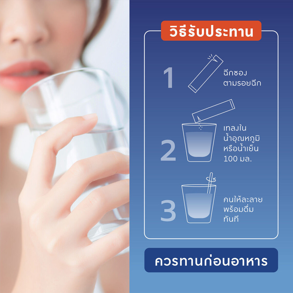 Zeavita ซีวิต้า คอลลาเจน ถั่วขาว + พรีไบโอติก (30ซองx1กล่อง)  collagen  อาหารเสริม วิตามินซี