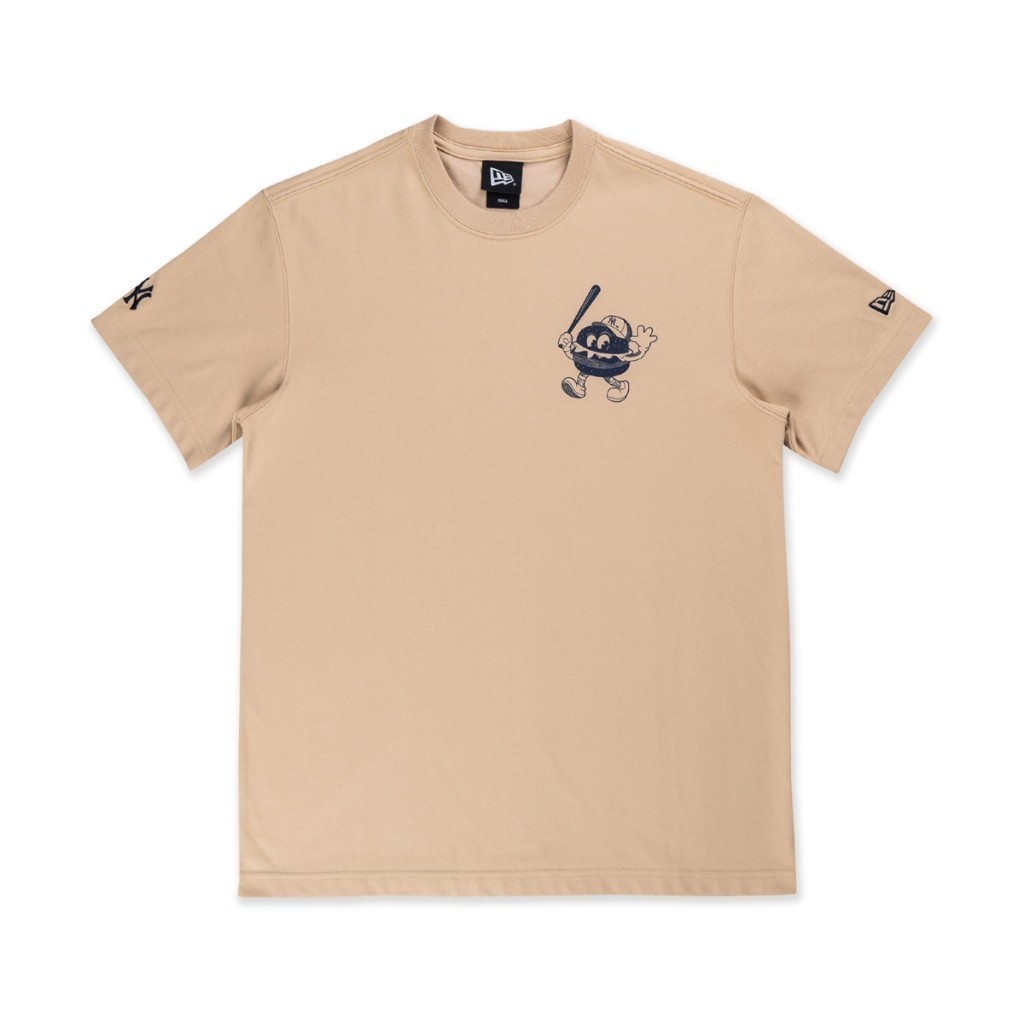 New Era เสื้อยืดแขนสั้นรุ่น New York Yankees Sunset Snack Oat Milk Short Sleeve T-Shirt