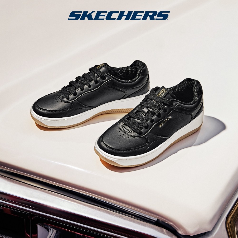 Skechers สเก็ตเชอร์ส รองเท้าผู้หญิง Women Court Classics Sport Court 2.0 Core Essential Shoes - 185160-BLK