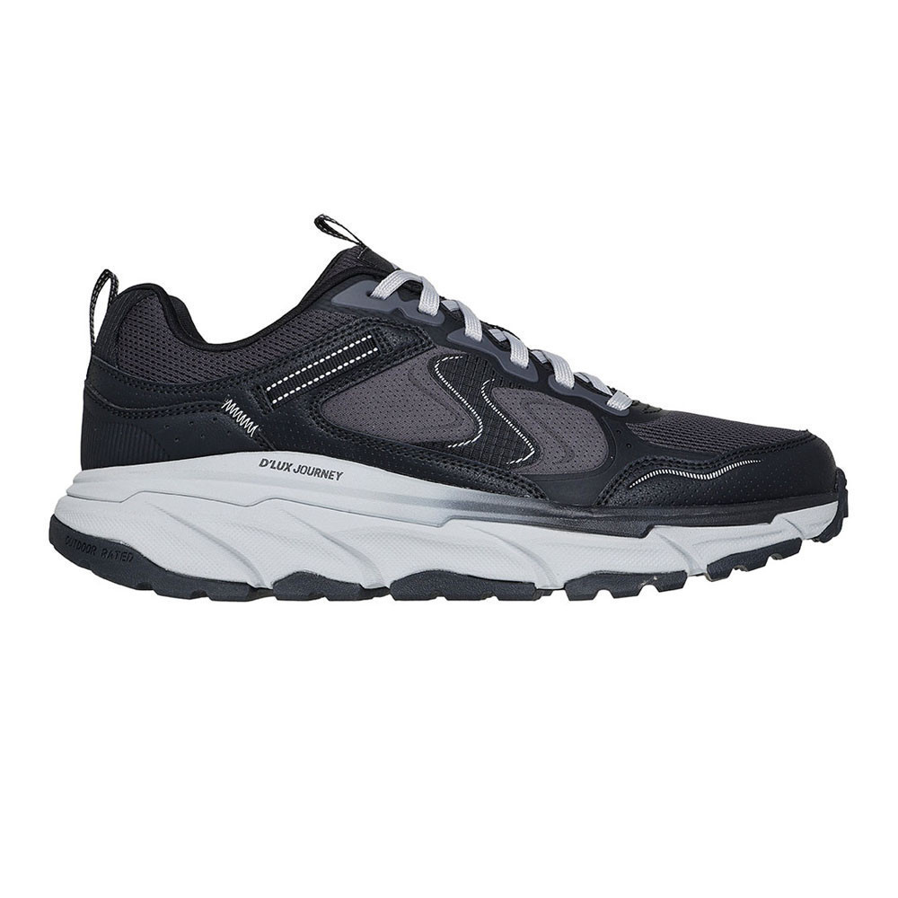 Skechers สเก็ตเชอร์ส รองเท้าผู้ชาย Men D’lux Journey Outdoor Shoes – 237415-BLK – Air-Cooled Memory Foam ราคา ถูกที่สุด ดีลบีเคเค แกลเลอรีภาพที่ 6