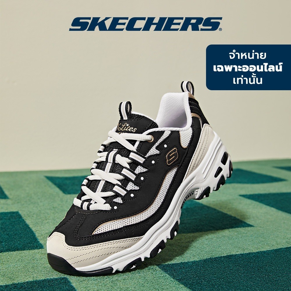 Skechers สเก็ตเชอร์ส รองเท้าผู้หญิง Women Online Exclusive Sport D'Lites Casual Shoes - 896204-BKGD