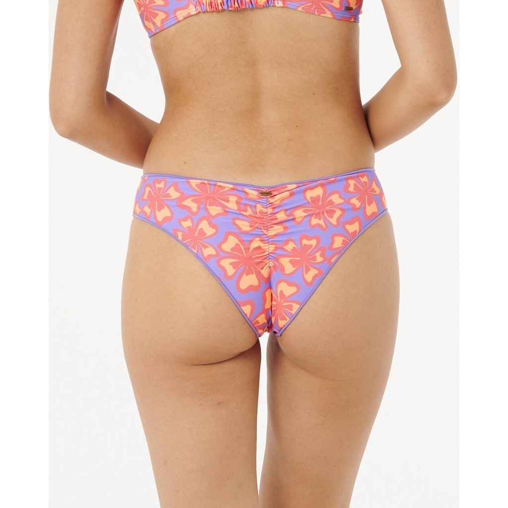 RIPCURL เซ็ตชุดว่ายน้ำ บิกินี่ลายดอก 0P6WSW NEON ISLES SLIDING TRI TOP & CHEEKY HIPSTER W25 — صورة 3