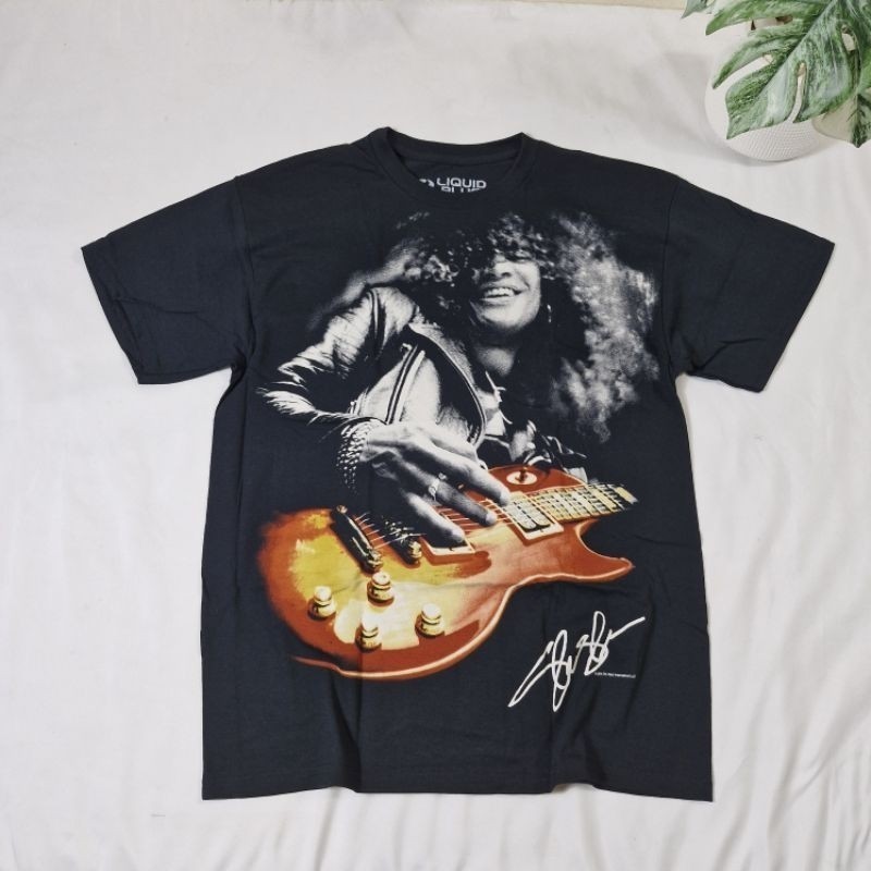STA.STA.เสื้อวง Liquid blue ลาย Slash  มือ1 ลิขสิทธิ์แท้ tee.