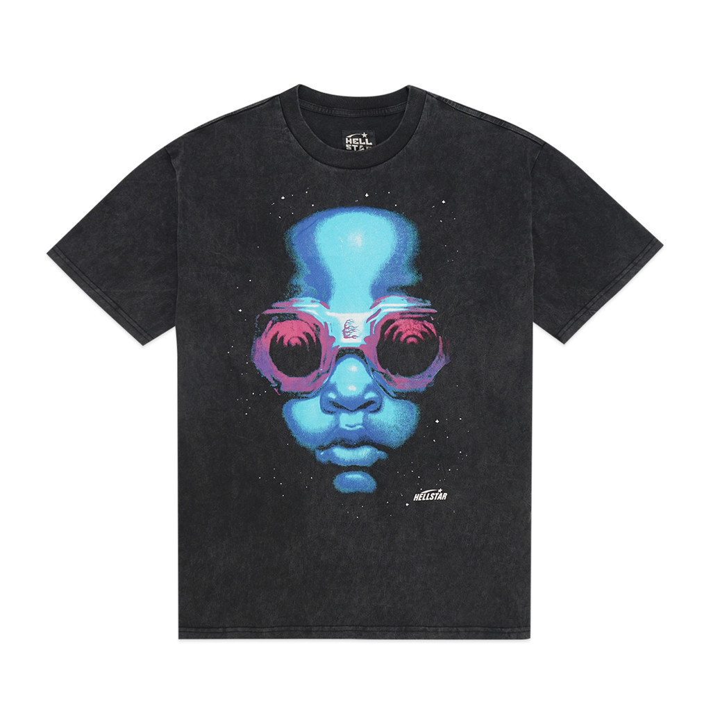 STA.STA.♞เสื้อยืด Hellstar Face Goggles vgh tee