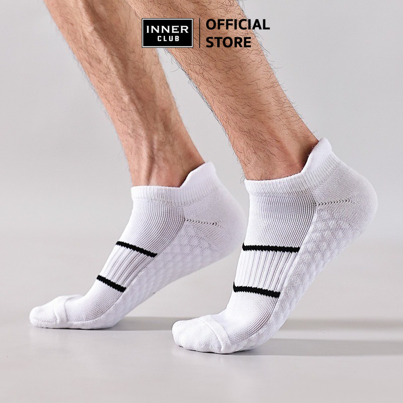 INNERCLUB ถุงเท้าข้อสั้น รุ่นA3 Color-Light  (Free Size 1 คู่) นุ่มพิเศษ ลดกลิ่นอับ ยับยั้งแบคทีเรีย ลดแรงกระแทก
