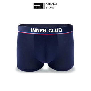 INNERCLUB บ๊อกเซอร์ชาย รุ่นAir Active V.2 กระชับเป้า ไม่เข้าวิน แพค 3 ตัว สีกรมท่าล้วน กางเกงในชาย Boxer