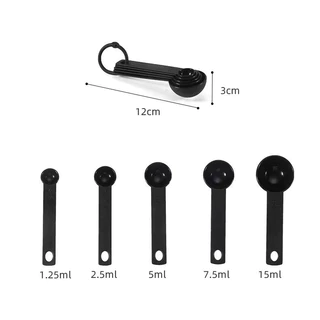 😊 ช้อนตวง 1ชุด10 ชิ้น ช้อนตวงพลาสติก Food Grade ช้อนตวงอาหาร Baking Measuring Spoon XW4Z