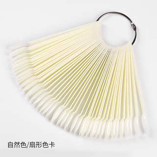 Monja แผงบอร์ดโชว์เล็บปลอม อะคริลิค ยูวีเจล สีขาว สําหรับฝึกทําเล็บชิ้น DIY