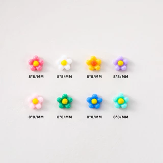 อะไหล่ติดเล็บดอกไม้น่ารักมินิมอล 100ชิ้น/ห่อ สินค้าพร้อมส่งในไทย