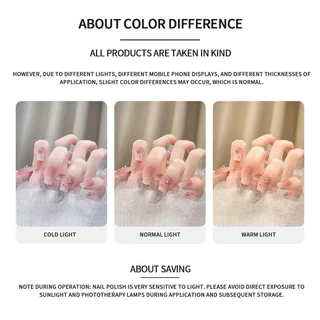 สีทาเล็บเจลโทนน้ำตาล luxcury มาก เม็ดสีแน่นมาก
