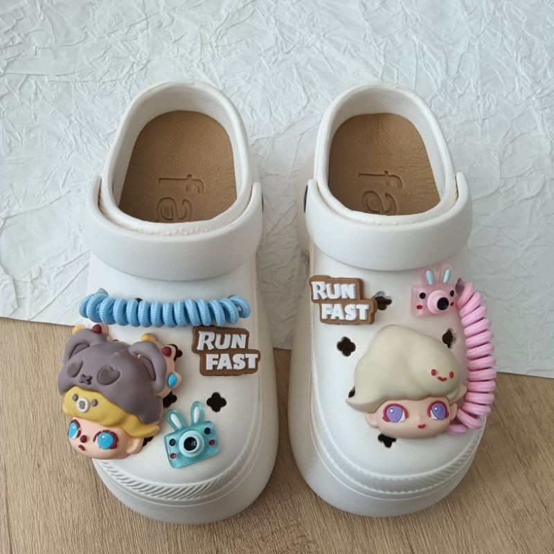 🔥ตัวติดรองเท้าcrocs DIY Y2K สามมิติ3D การออกแบบ.รองเท้าคร็อก อุปกรณ์เสริม.ของตกแต่งการ์ตูน.สไตล์น่าร