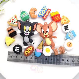 18 ชิ้น เช๊ตการ์ตูน 3D [ JB.32 ]🇹🇭ร้านไทย#ติดรองเท้า#กระเป๋า#DIY พีวีซี น่ารัก อุปกรณ์เสริม