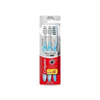 แปรงสีฟัน คอลเกต สลิม ซอฟท์ อิน บีทวีน คลีน ชาร์โคล (คละสี) Slim Soft In Between Clean Charcoal Toothbrush