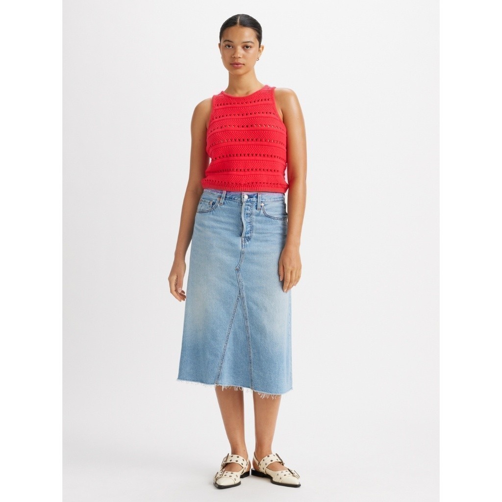 กระโปรง Levi's® Women's High-Rise A-Line Deconstructed Skirt