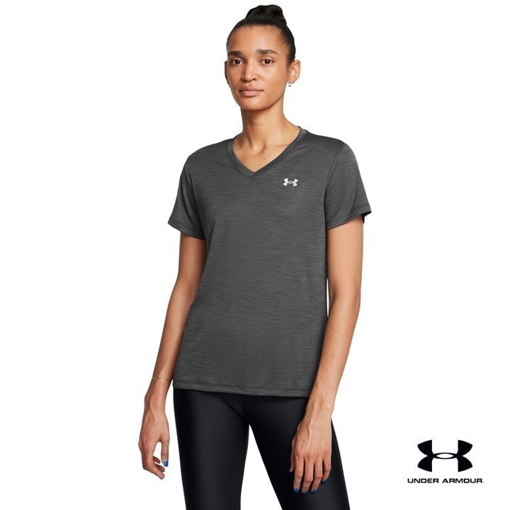Under Armour เสื้อคอวีแขนสั้น UA Tech™ Twist สำหรับผู้หญิง