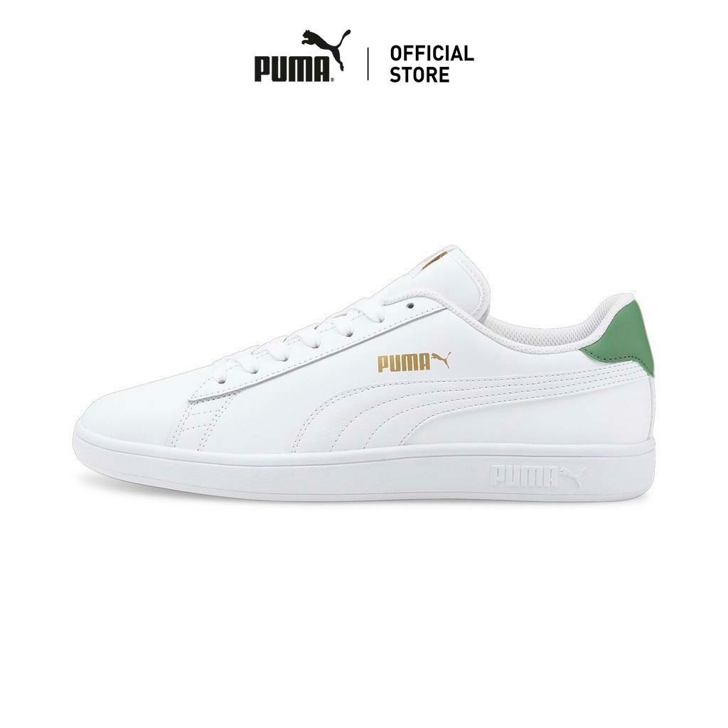 PUMA BASICS - รองเท้ากีฬา Smash v2 สีขาว - 36521536