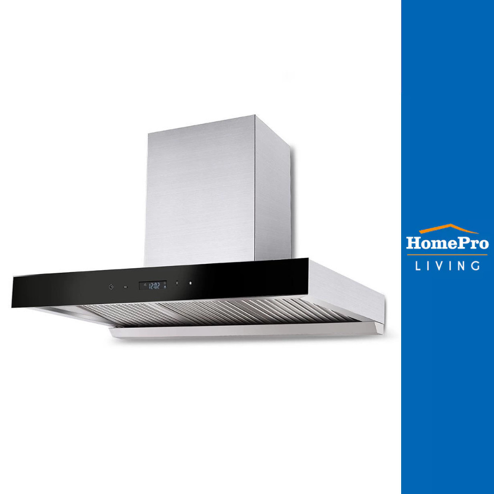 [ฟรีติดตั้ง! สำหรับหน้างานระบบไฟพร้อมและระบบท่อลมเดิม]  TEKA เครื่องดูดควันกระโจม  DHW90TO 90 ซม.