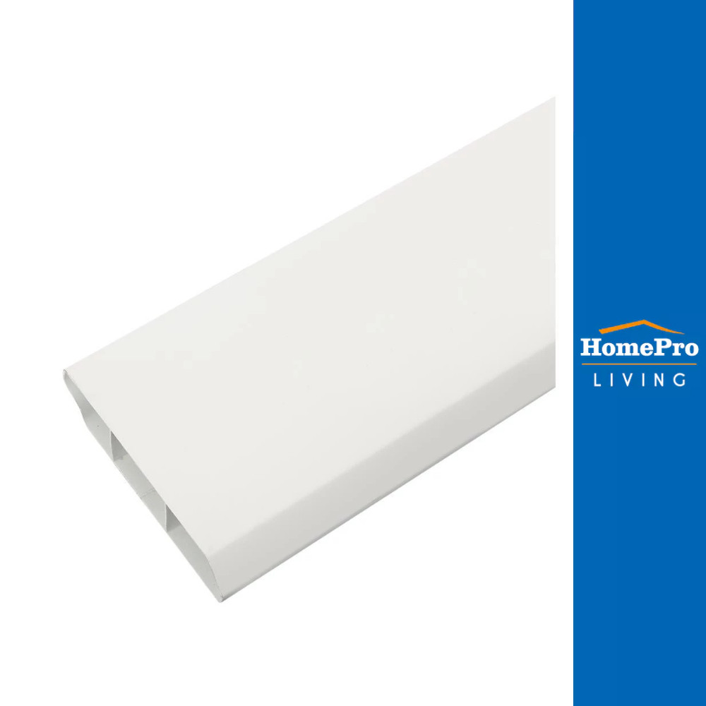 CROBERN บัวพื้น UPVC HOFFEN 9.8X240X2ซม. สีขาว จัดส่งโดย HomePro