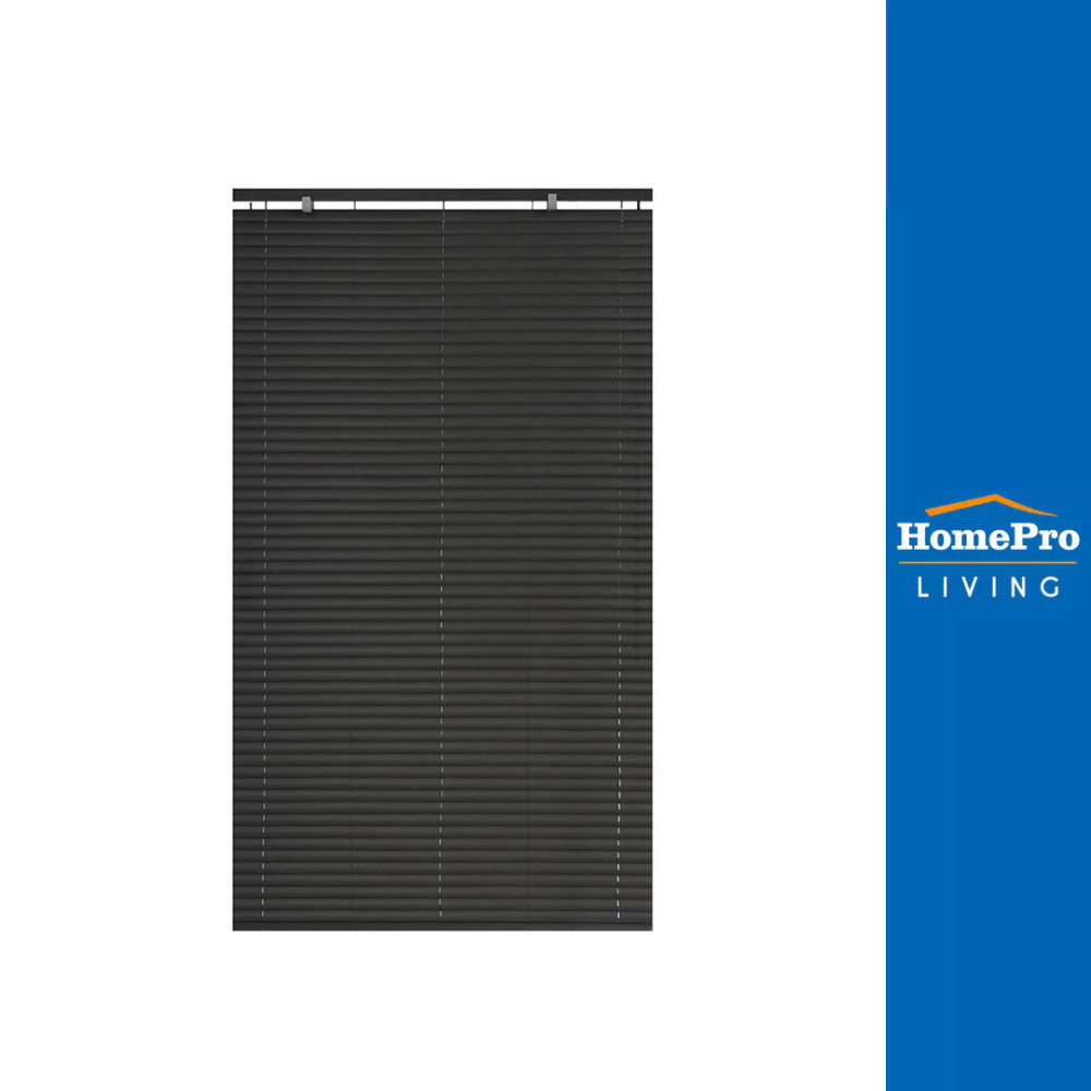 HomePro มู่ลี่ ไวนิล 90X160CM สีเทาเข้ม แบรนด์ HLS