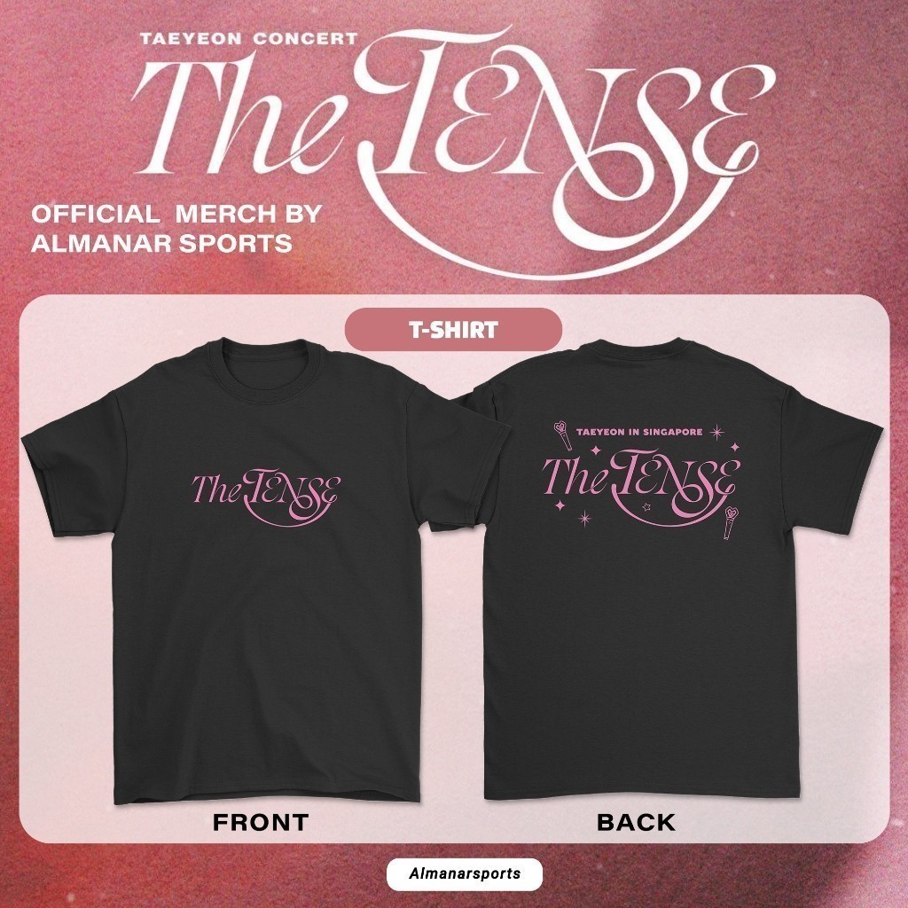 เสื้อยืดลาย TAEYEON THE TENSE สำหรับคอนเสิร์ต 2025 ผ้าคอตตอนแฟชั่น Oversize ใส่สบาย ไม่จำกัดเพศ S-5X