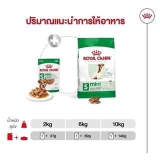 [เซตคู่สุดคุ้ม] Royal Canin Mini Adult 8+ 2kg+Royal Canin Mini Ageing 12+ Pouch Gravy สุนัขพันธุ์เล็ก อายุ 8 ปีขึ้นไป