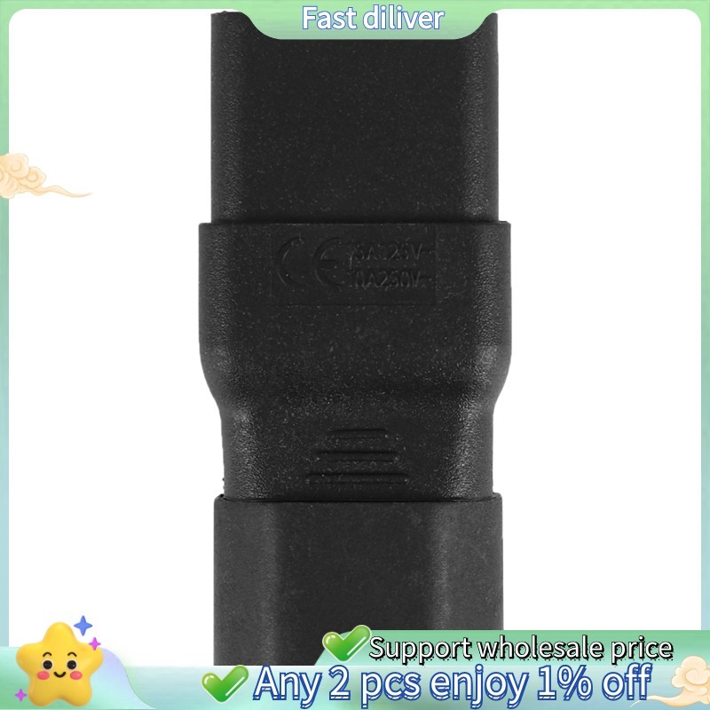 PDU UPS Power IEC ชาย C14 ถึงหญิง C19 อะแดปเตอร์ IEC C19 ถึง C14 Connector