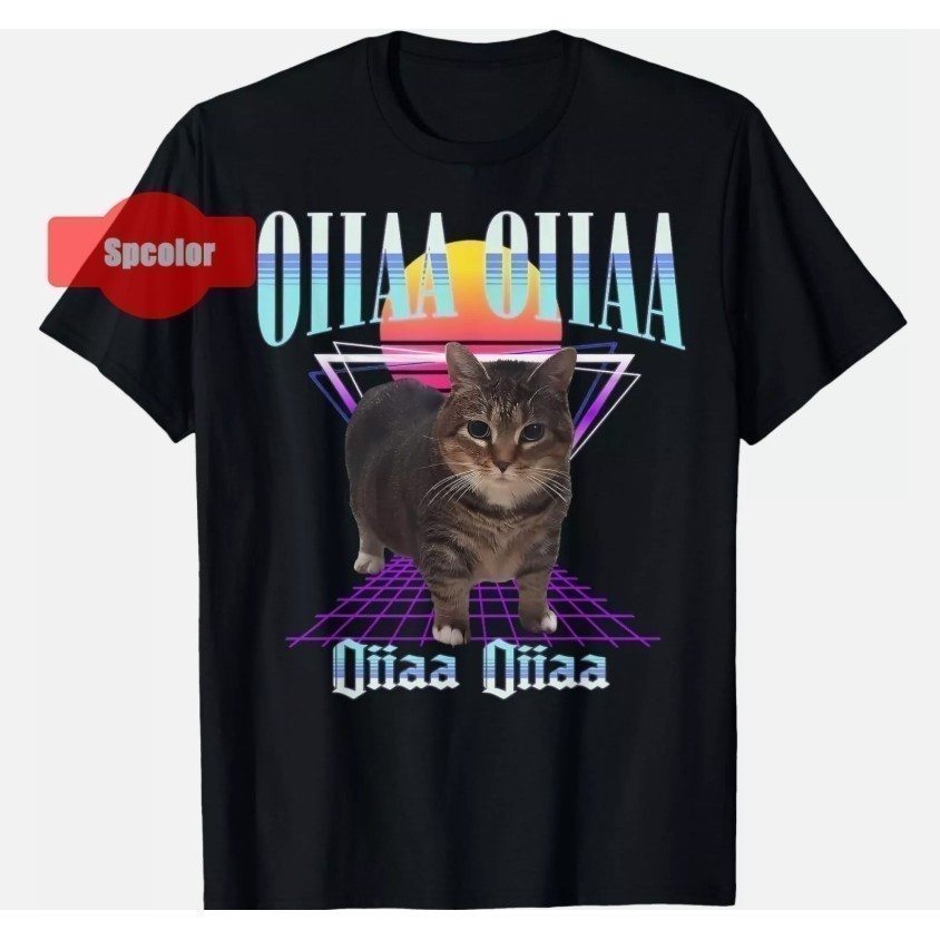 เสื้อยืดผู้ชาย ใหม่ ลายแมว Oiia Oiia Cat Meme ผ้าฝ้ายแท้ 100% สำหรับซัมเมอร์ S-5XL