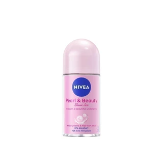 นีเวีย เพิร์ล แอนด์ บิวตี้ เชฟ เลส โรลออน ระงับกลิ่นกาย 50 มล. NIVEA โรลออนผู้หญิง deodorant