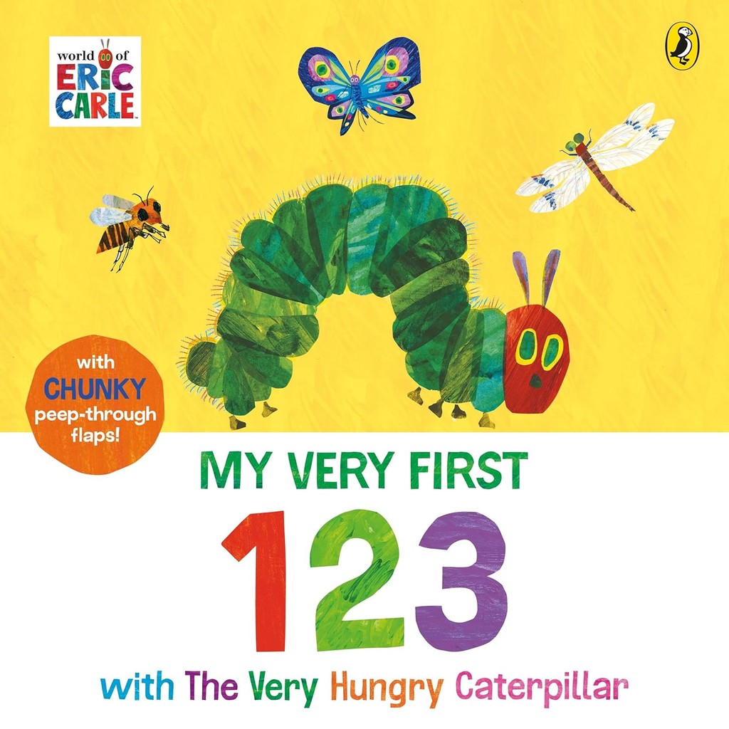 หนังสืออังกฤษใหม่ My Very First 123 with the Very Hungry Caterpillar : A Lift-the-Flap Book (Board B