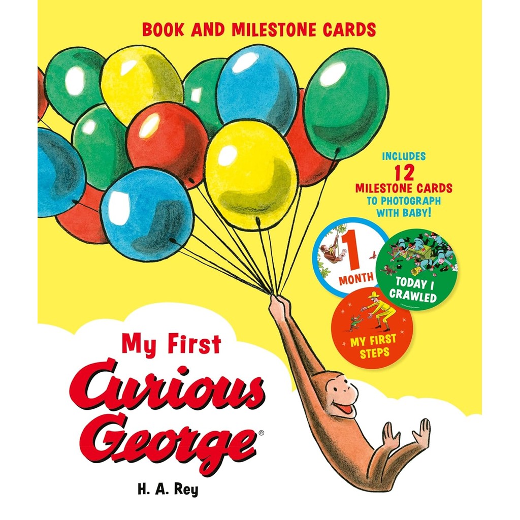 หนังสืออังกฤษใหม่ My First Curious George (Book and Milestone Cards) (Curious George) (Board Book) [