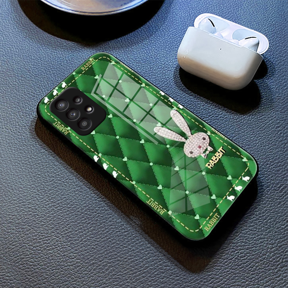 หูกระต่าย เคส กระจก Samsung a13 a12 a11 a10s a10 a03s a03 a02 s30 ultra s21 s21fe note 10 plus j7 2018 j6 h3f1923