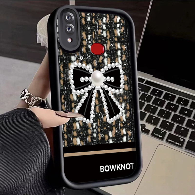 เคสสำหรับ Samsung Galaxy A10s M01s เคสป้องกันโทรศัพท์รูปโบว์