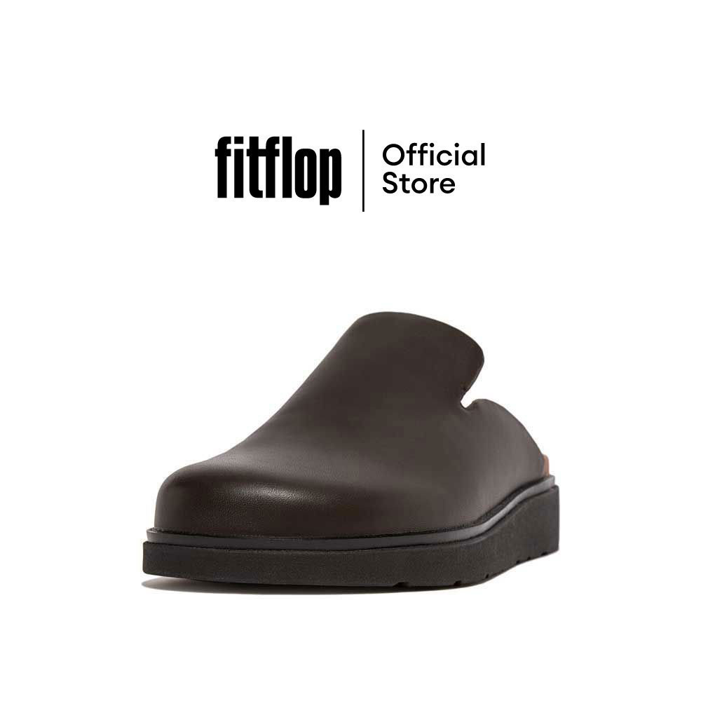 FITFLOP GEN-FF LEATHER รองเท้าแตะแบบสวมผู้ชาย รุ่น GU3-167 สี CHOCOLATE BROWN