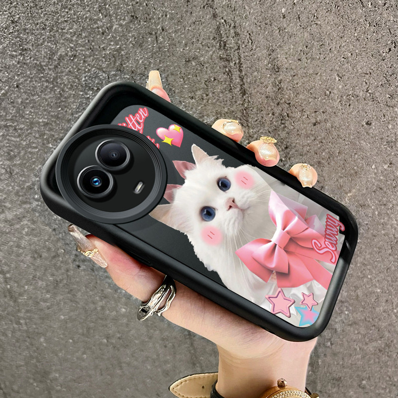 เคสสำหรับ Realme 11 4G 11 5G 11X 5G C67 5G V50s 5G Narzo 60X 5G เคสมือถือลายแมวน่ารัก