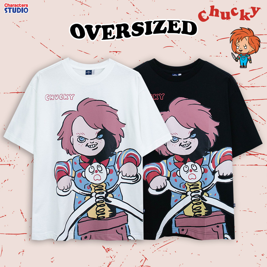 Universal Studios Chucky //Oversized T-Shirt //- เสื้อยืดโอเวอร์ไซส์ผู้ใหญ่ ยูนิเวอร์แซล ยูนิเวอร์แซล สตูดิโอ ชัคกี้