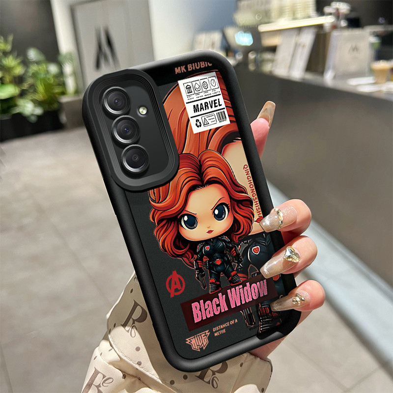 เคสสำหรับ Samsung A25 Samsung A15 4G A15 5G เคสโทรศัพท์การ์ตูนแม่ม่ายดำและพิษ Q-Edition