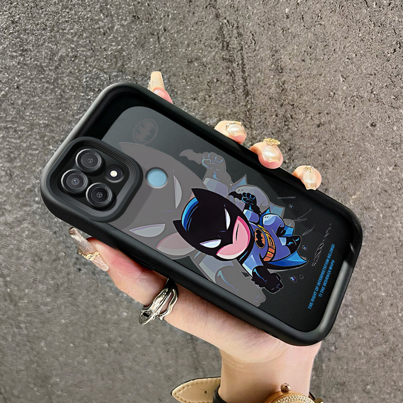 เคสสำหรับ OPPO A15 A15s A35 เคสโทรศัพท์แบทแมนซิลิโคนลายการ์ตูนฝาครอบดูดซับแรงกระแทก