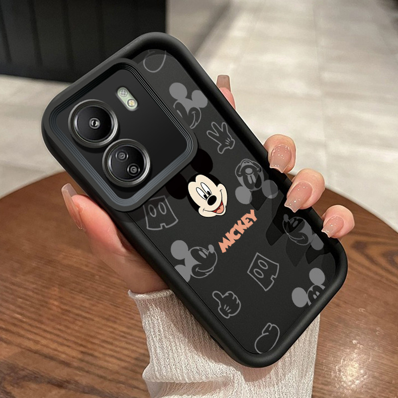 เคสสำหรับ Xiaomi Redmi 13C POCO C65 เคสโทรศัพท์ซิลิโคนกันกระแทกลายการ์ตูนมินิมิกกี้ดีไซน์ระเบิด