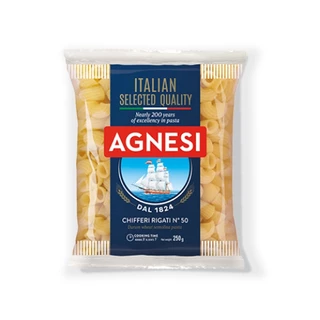 แอคเนซี ชิฟเฟอรี ริกาติ เบอร์ 50 250 กรัม l Agnesi Chifferi Rigati No.50 250 g
