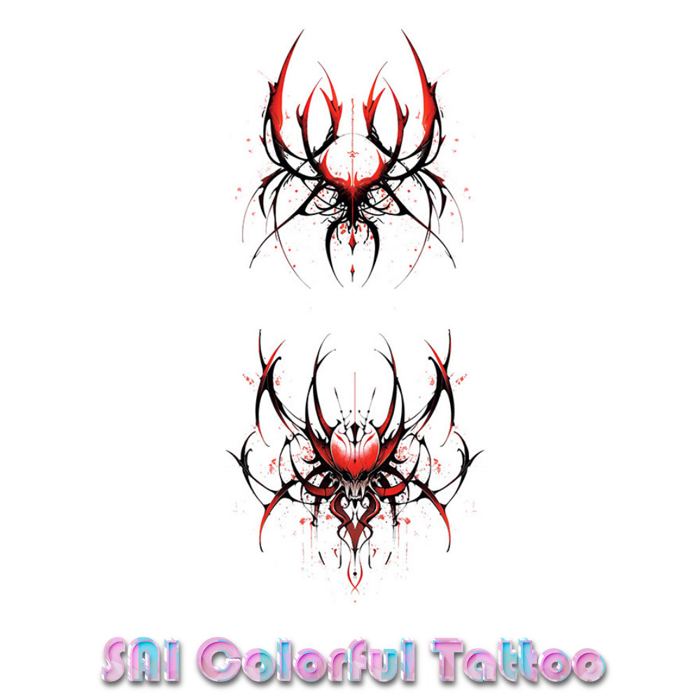 แทททู SAI COLORFUL TATTOO 18CM×11CM แทททูรอยสักกันน้ำ รอยสักชั่วคราว รอยสัก 214