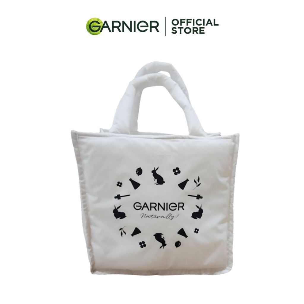 Garnier ฟรี! กระเป๋าPuffy Bag สีขาว (gimmick)