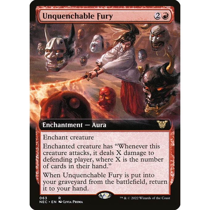 [Neon Dynasty Commander] - [NEC] - (R) -[Unquenchable Fury] - [2022]