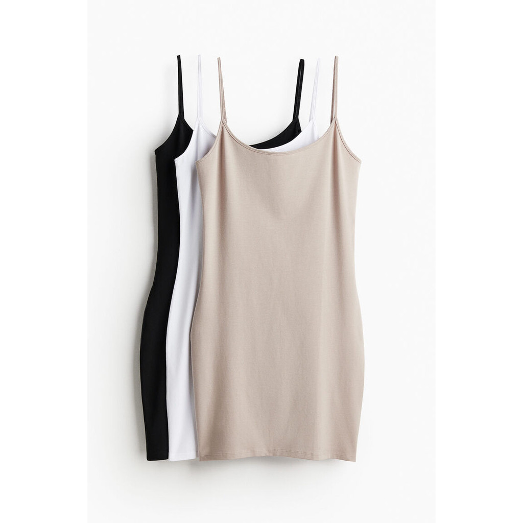 H&M Woman 3-pack jersey strappy dresses 1240241_5