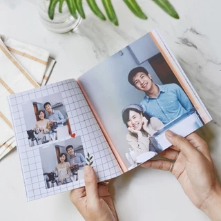 Photobook: โฟโต้บุ๊คปกอ่อน 6x6 อัลบั้มรูป ของขวัญวันครบรอบ - แต่งเองบนเว็บ, 40 หน้า