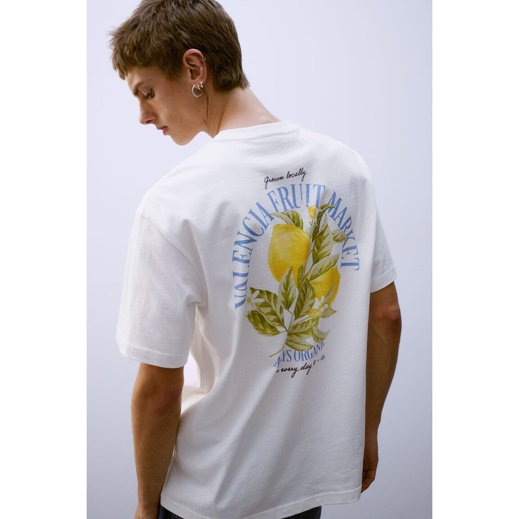 H&M Man Loose Fit Printed T-shirt 0967955_10