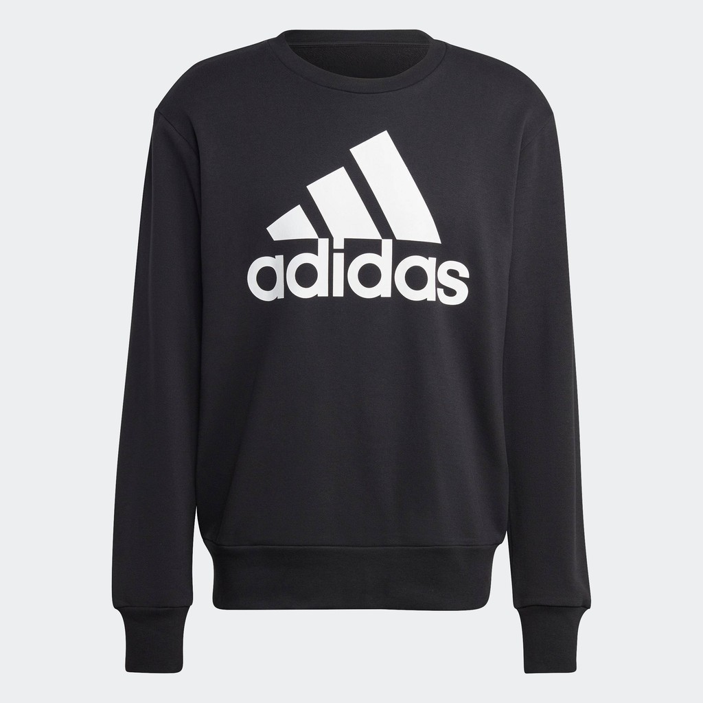 adidas Lifestyle Essentials French Terry Big Logo Sweatshirt Men Black IC9324