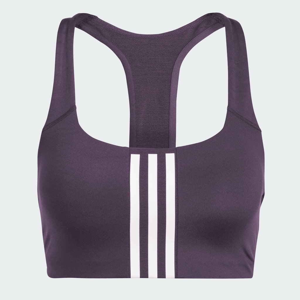 adidas Training Powerimpact Training Medium-Support 3-Stripes Bra Women Purple IT6626