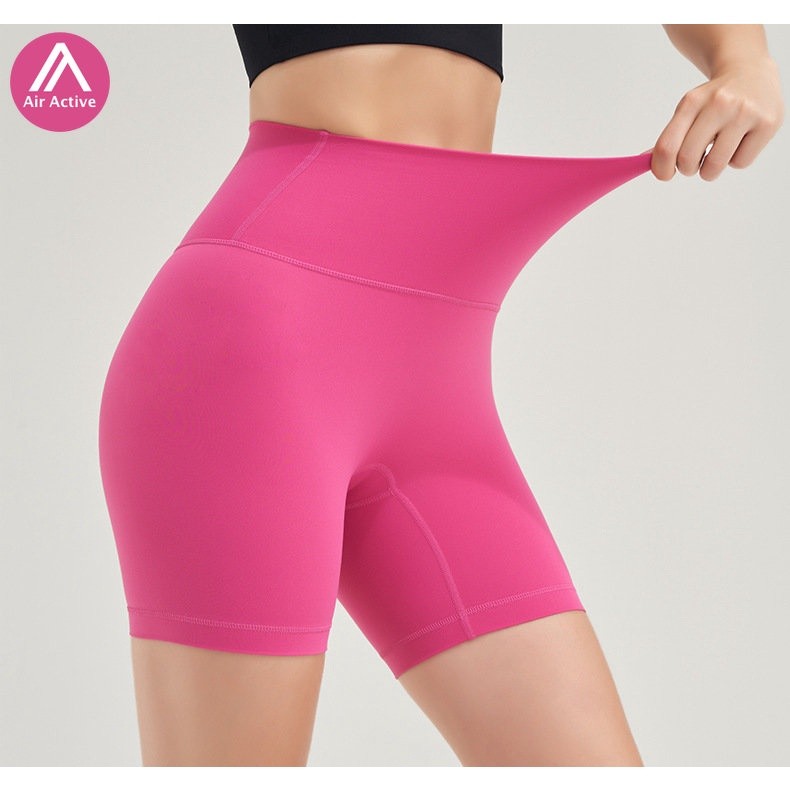 AirActive Leisure กางเกงขาสั้น เอวสูง สําหรับออกกําลังกาย เล่นโยคะ วิ่ง เข้าฟิตเนส